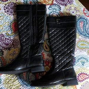 A2 by Aerosoles zip up boots, wide calf boots